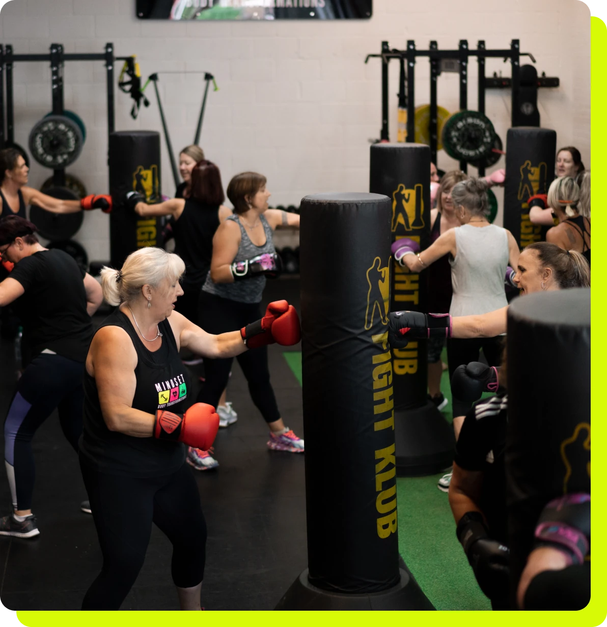 Fight Klub boxing session at Mindset Studio