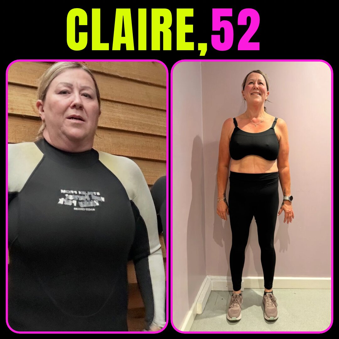 Claire, 52 — Mindset Body Transformations before and after