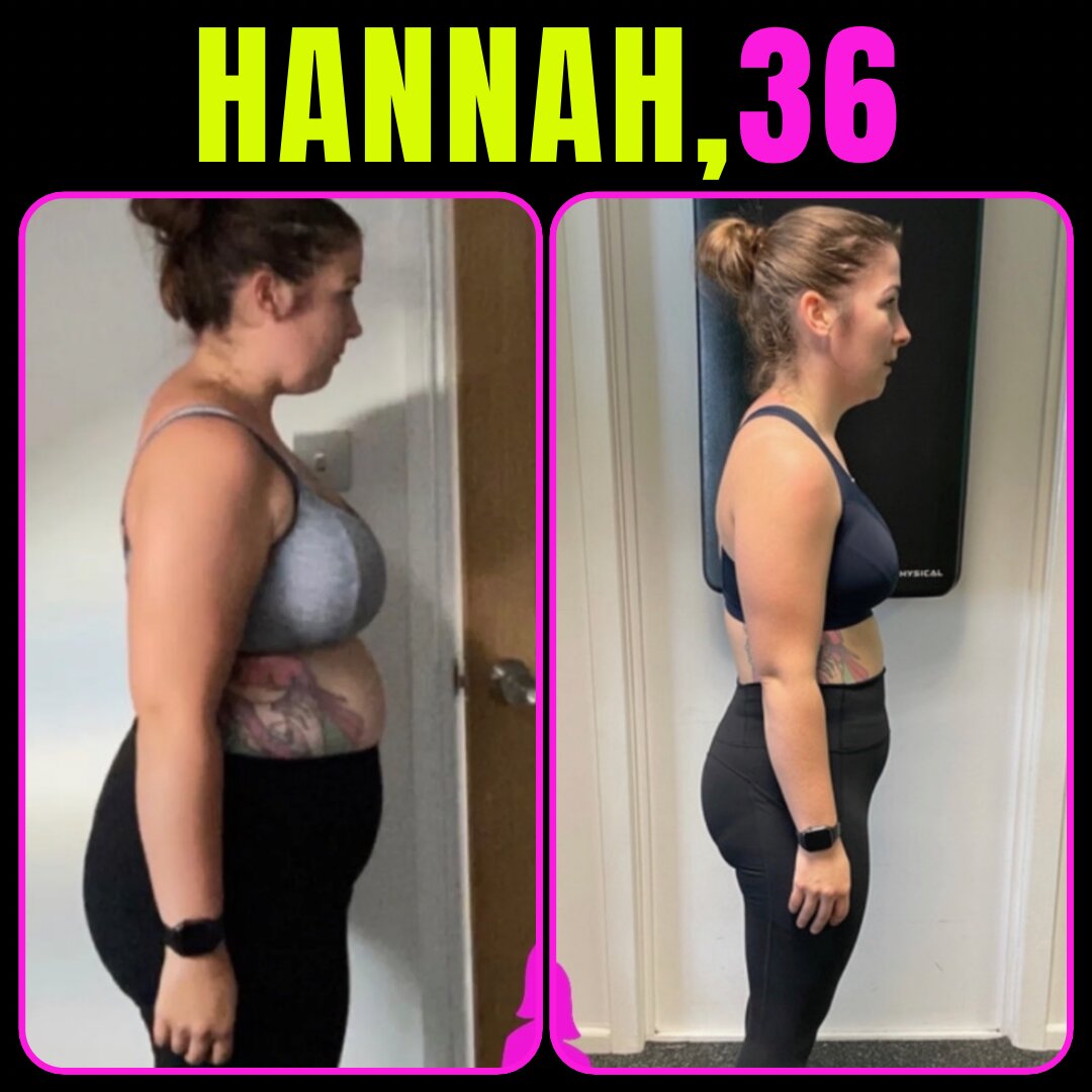 Hannah, 36 — Mindset Body Transformations before and after