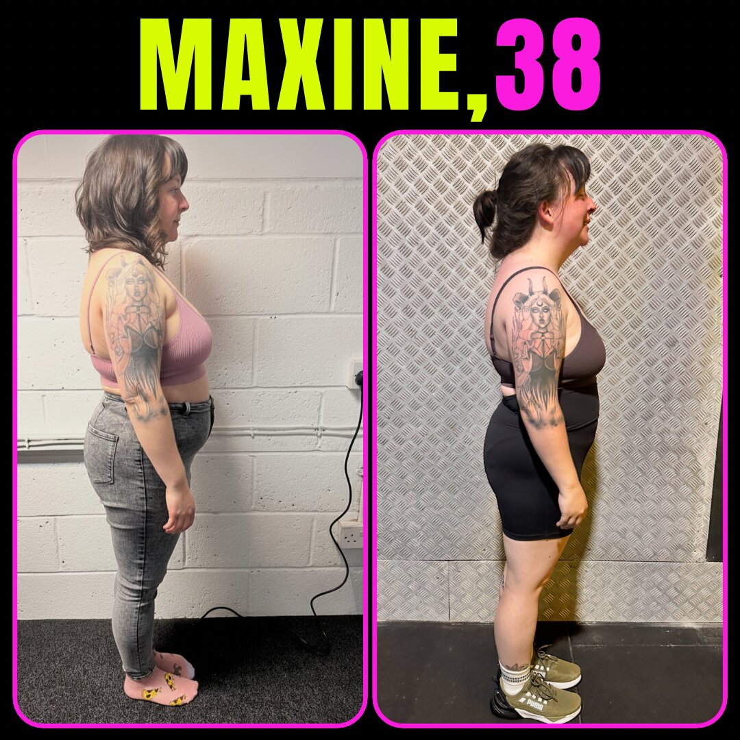 Maxine, 38 — Mindset Body Transformations before and after