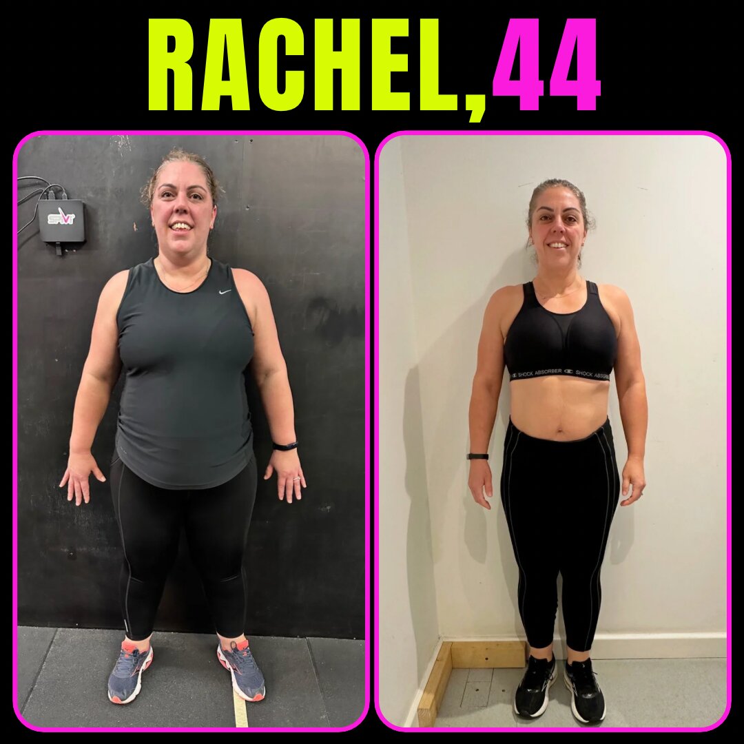 Rachel, 44 — Mindset Body Transformations before and after
