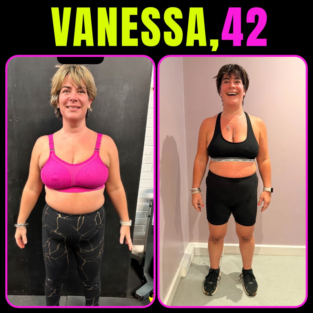 Vanessa, 42 — Mindset Body Transformations before and after