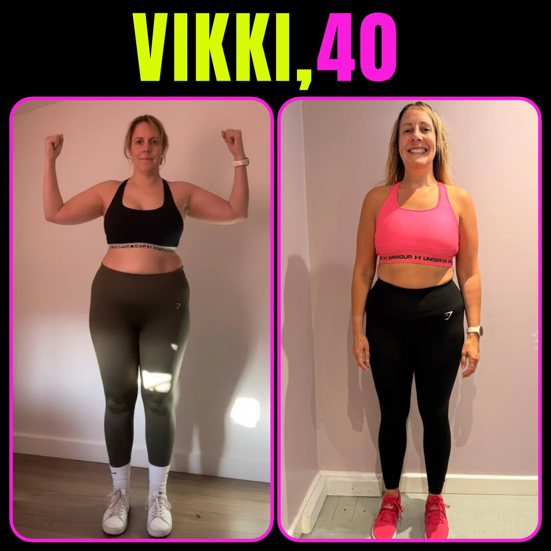 Vikki, 40 — Mindset Body Transformations before and after
